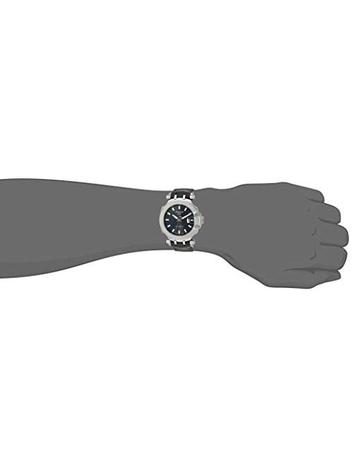 Tissot mens T-Race Stainless Steel Sport Watch Black T1154071705100