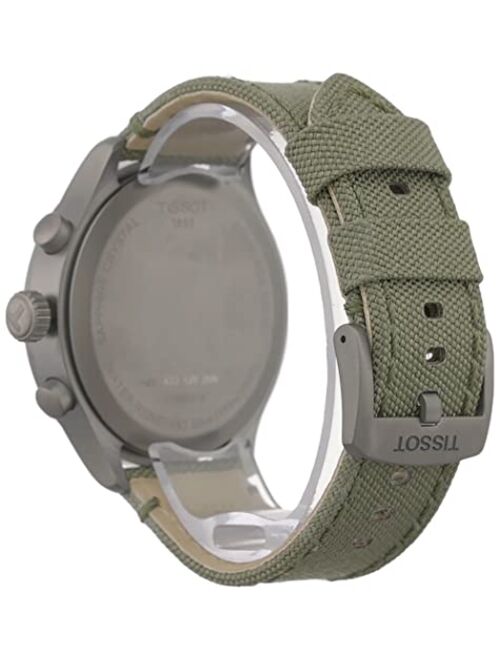 Tissot mens Chrono XL Stainless Steel Casual Watch Kaki T1166173726700