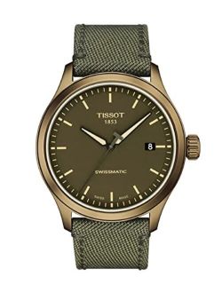 mens Tissot Gent XL Stainless Steel Casual Watch Khaki T1164073709100