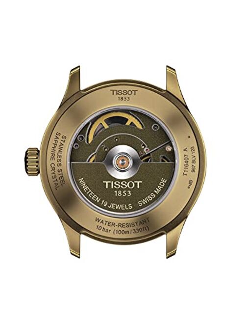 Tissot mens Tissot Gent XL Stainless Steel Casual Watch Khaki T1164073709100