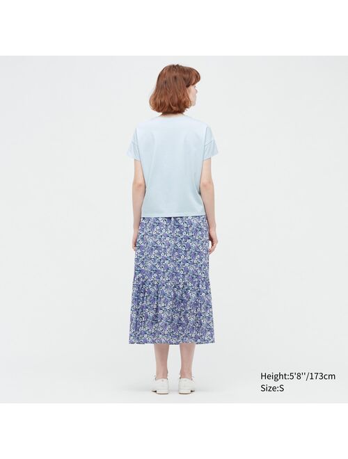 UNIQLO Paul & Joe Cotton Tiered Long Skirt