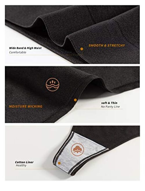 GRANKEE Women's Breathable Seamless Thong Panties No Show Underwear Pack