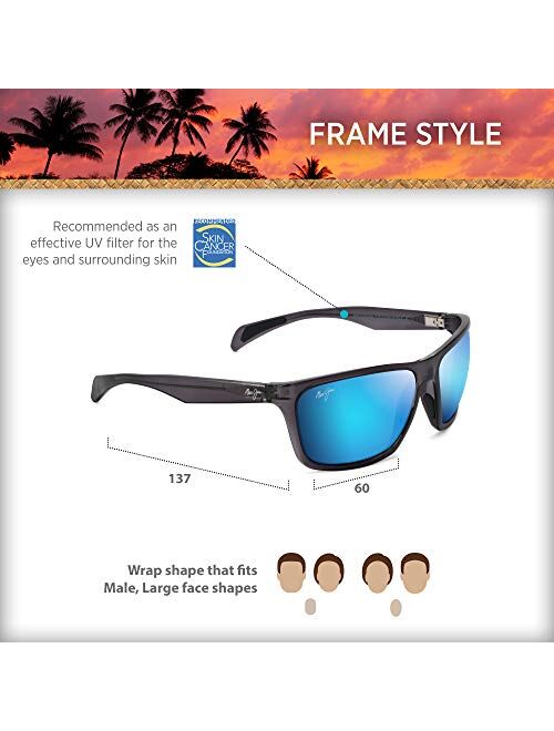 Maui Jim Men's Makoa Wrap Sunglasses