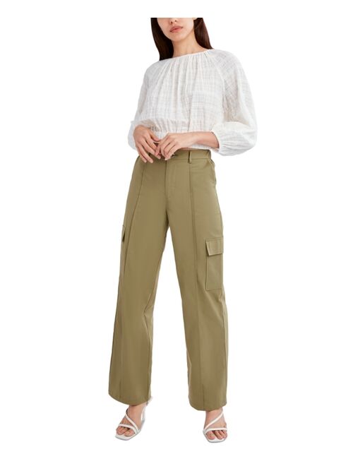 BCBGeneration Tringle Cut out Balloon-Sleeve Tops