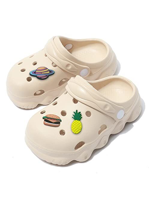 INMINPIN Kids Cute Clogs Cartoon Garden Shoes Boys Girls Slides Slippers Indoor Outdoor Children Water Shower Beach Pool Sandals
