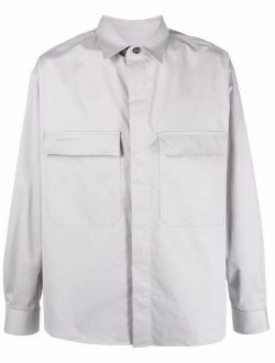 Giorgio Armani long-sleeve cotton-blend shirt