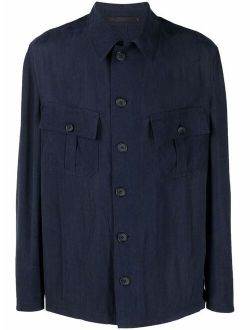 Giorgio Armani single-breasted shirt jacket