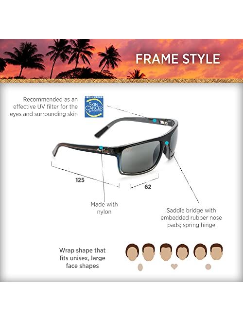 Maui Jim Byron Bay W/Patented Polarizedplus2 Lenses Wrap Sunglasses