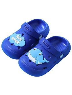 WZCSLM Cartoon Animal Flip Flop Sandals Kids Boys&Girl Hole Shoes Clogs