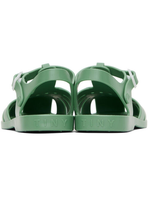 TINYCOTTONS Kids Green Jelly Sandals
