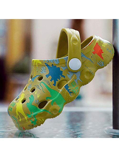 Cerythrina Boys Girls Clogs Cute Cartoon Animal Garden Shoes Lightweight Slides Slippers Slip-on Sandals (Infant/Toddler/Little Kid)