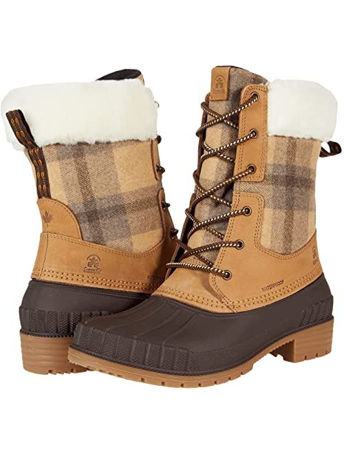 Kamik Sienna Cuff Leather High Top Waterproof Snow Boot