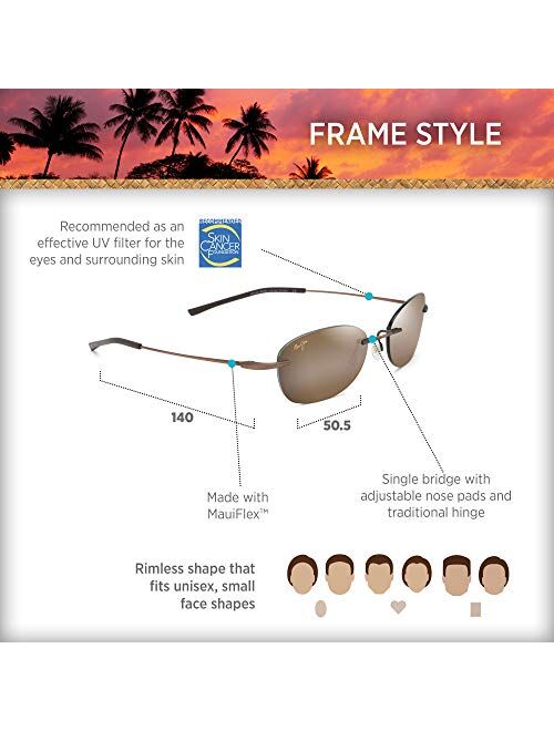 Maui Jim Aki Aki w/Patented Polarizedplus2 Lenses Oval Sunglasses
