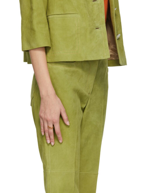 Marni Gold Hammered Logo Ring