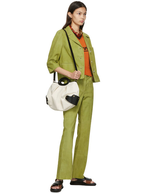 Marni Gold Hammered Logo Ring