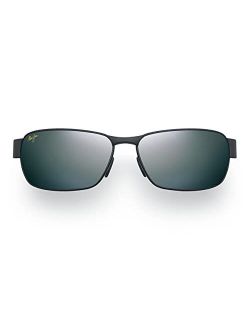 Black Coral Rectangular Sunglasses