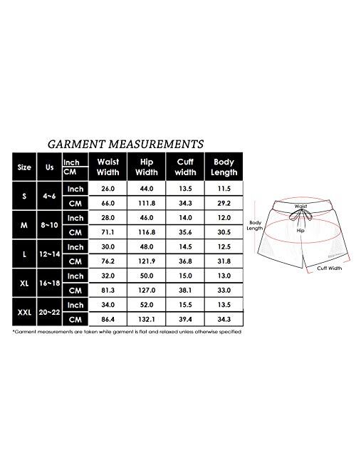 Anna Kaci Anna-Kaci Women's Running Shorts Gym Athletic Shorts Pockets