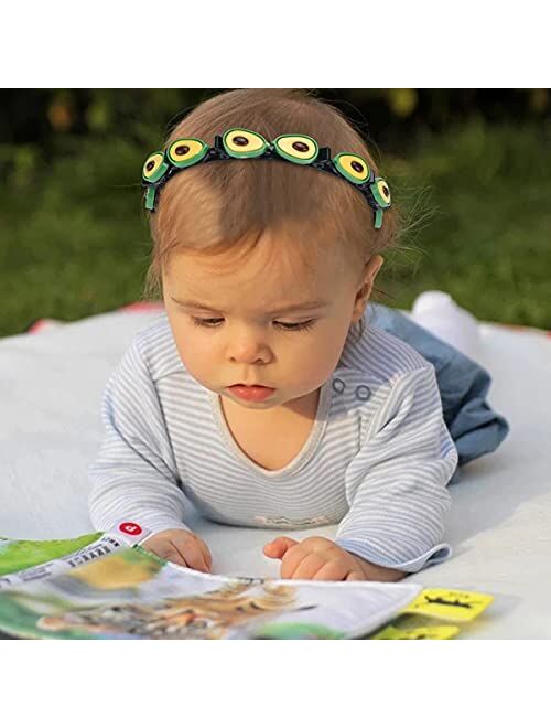 Abitoncc 6PCS Sweet Princess Hairstyle Hairpin with 5PCS Colored Rubber Bands, Double Layer Cartoon Headbands with Clips, Cute Fashion Twist Plait Hairpin Headbands for G