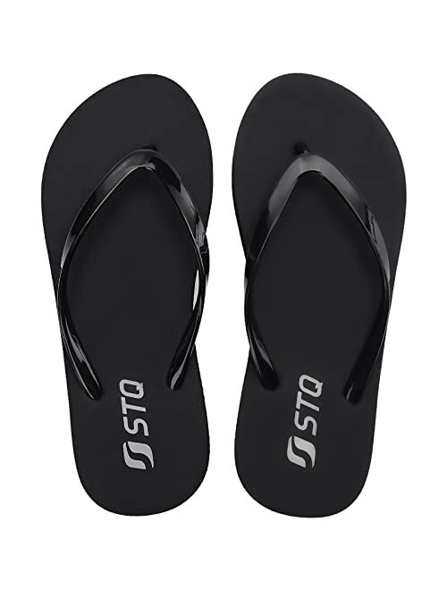STQ Flip Flops Womens Lightweight Summer Beach Sandals Soft Shower Shoes