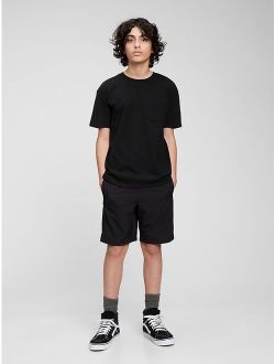 Teen Recycled Polyester Solid Quick-Dry Shorts