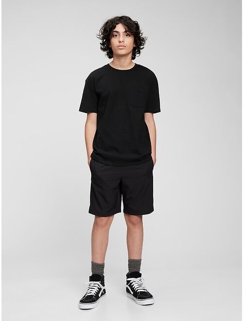 Gap Teen Recycled Polyester Solid Quick-Dry Shorts