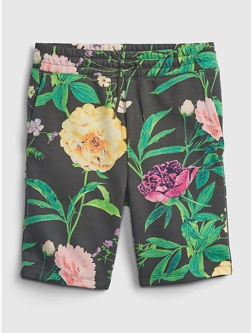 Gap Teen Floral Cotton Floral Pull-On Straight Shorts