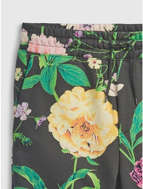 Gap Teen Floral Cotton Floral Pull-On Straight Shorts