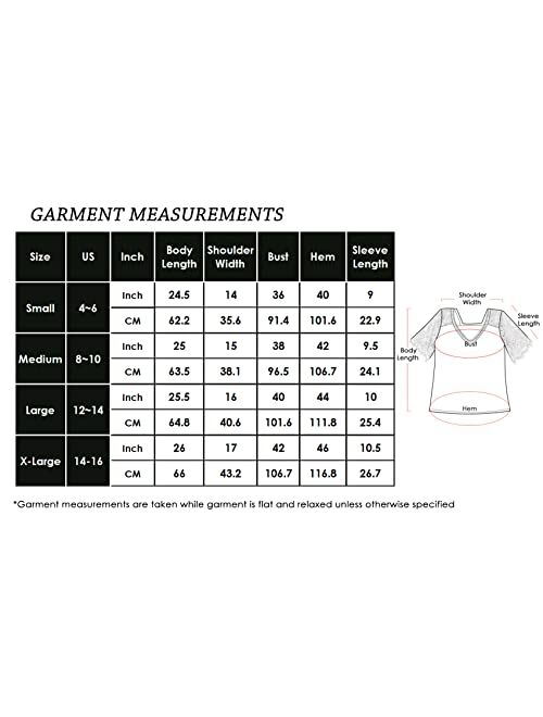 Anna Kaci Anna-Kaci Women's Lace Loose Short Sleeve T-Shirt V Neck Cotton Summer Casual Tops Tee Shirts