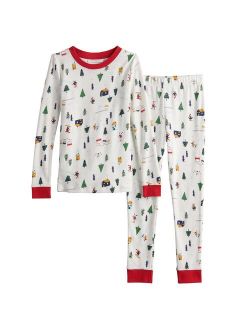 Toddler Boy LC Lauren Conrad Jammies For Your Families® Snowy Skier Pajama Set