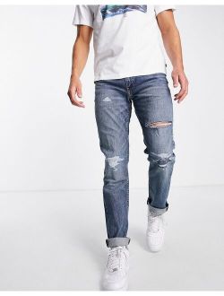 511 slim jeans in blue wash with abraisons