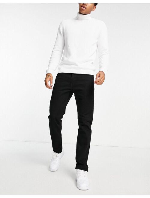 Levi's 502 tapered fit jeans in black