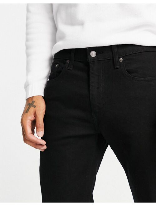 Levi's 502 tapered fit jeans in black