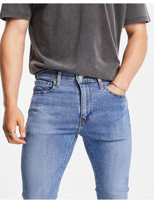 Levi's skinny tapered fit jeans in light blue wash
