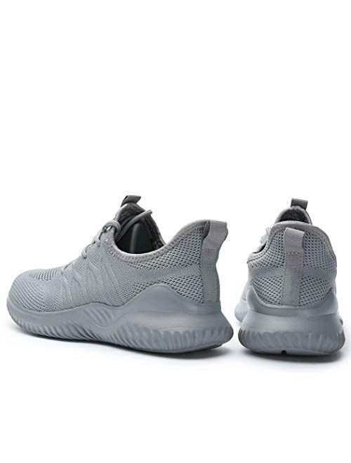 KEEZMZ Womens Ladies Walking Running Shoes Slip On Lightweight Casual Tennis Sneakers Clothes Shoes