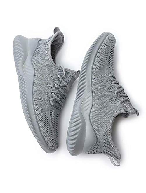 KEEZMZ Womens Ladies Walking Running Shoes Slip On Lightweight Casual Tennis Sneakers Clothes Shoes