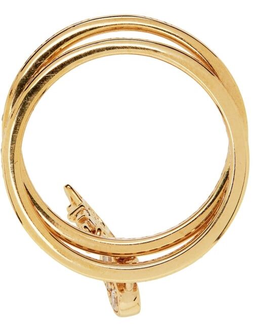 Vivienne Westwood Gold Heart Orb Bandita Ring Set
