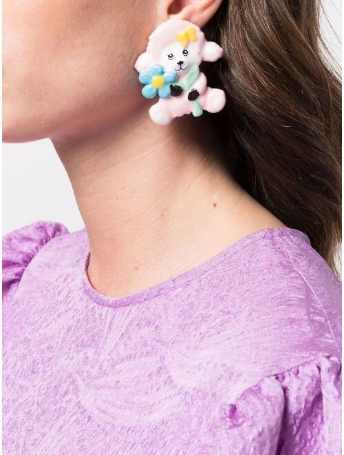 Moschino sheep-shaped clip-on Earrings