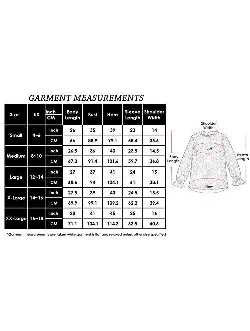 Anna Kaci Anna-Kaci Women's Long Bell Sleeve Sheer Floral Lace Blouse Tops