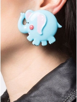 elephant-shaped clip-on earrings