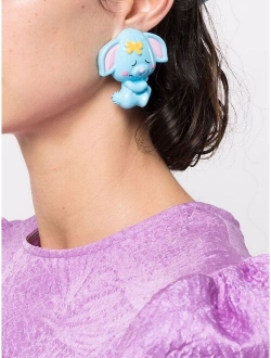 elephant-shaped clip earrings