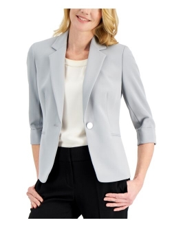 One-Button Long Sleeve Jacket