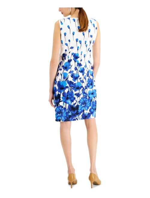 Kasper Floral-Print Regular & Petite Size Sheath Dress