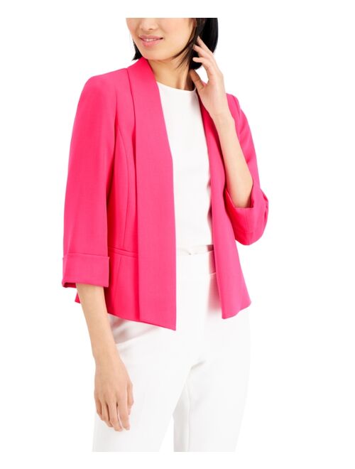 Kasper Petite Shawl Collar Open-Front Jacket