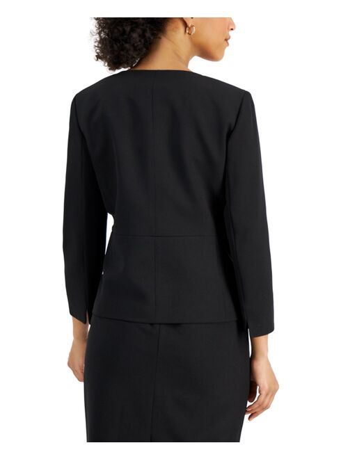 Kasper Embellished-Waist Jacket