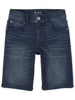 Boys Super-Soft Stretch Denim Shorts