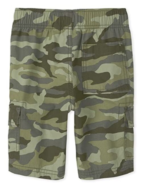 The Children's Place Boys Cotton Pull on Cargo Shorts