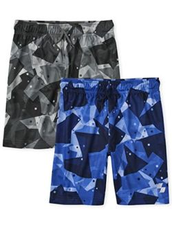 2 Pack Boys Moisture Wicking, Quick Drying Performance Basketball Shorts