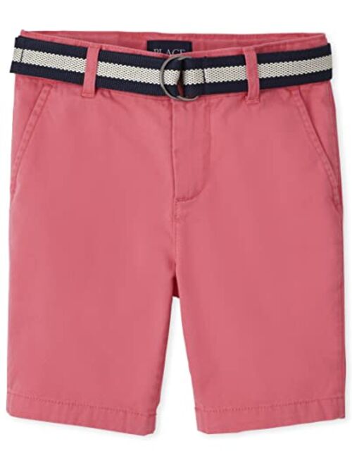 The Children's Place Boys Belted Chino Shorts