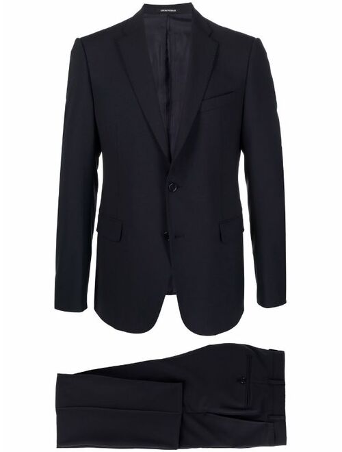 Emporio Armani single-breasted two-piece wool suit