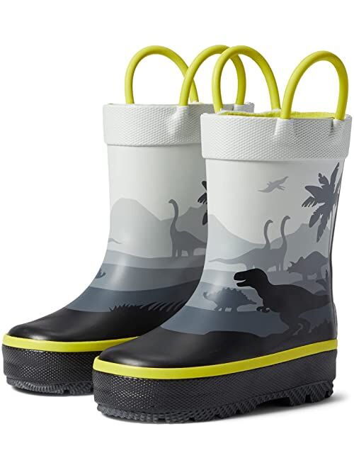Kamik Kids Dino Unisex Animal Print Waterproof Rain Boot